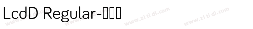 LcdD Regular字体转换